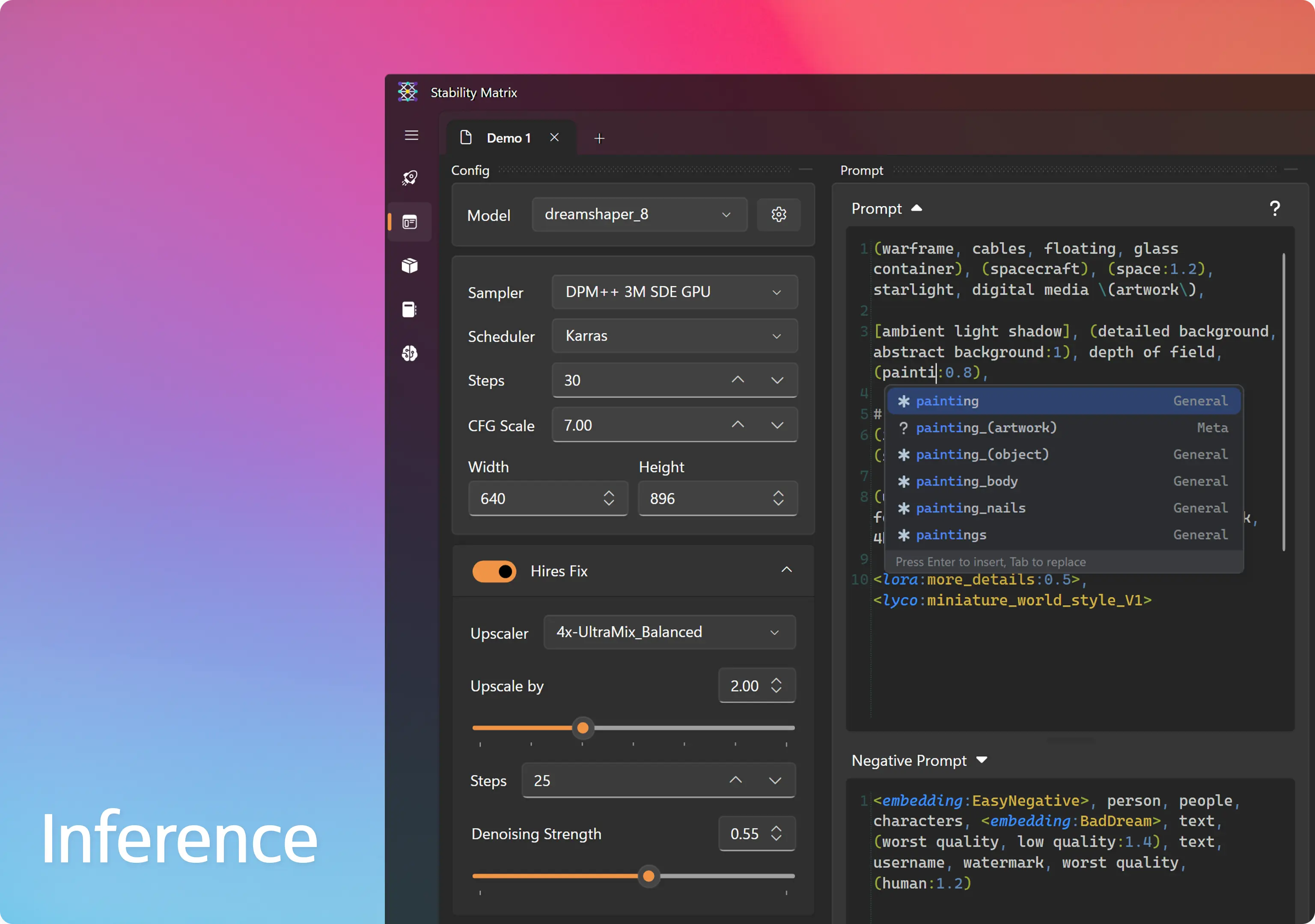 หน้าตา UI ของ Stability Matrix