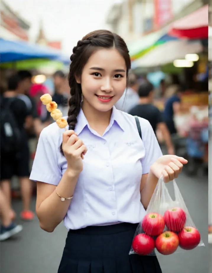 ผลลัพธ์ TURN ORANGE INTO RED APPLE — ผลไม้ในถุงกลายเป็นแอปเปิลแดง
